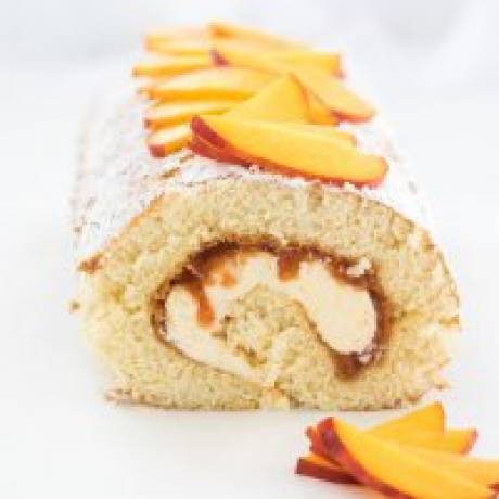 Peach Cake Roll