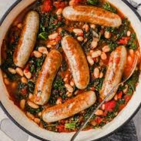 Italian Herb sausage & Cannellini Beans